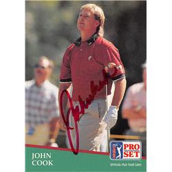 638669 John Cook Autographed Golf Card - Ohio State Buckeyes, SC - 1991 Pro Set No.44