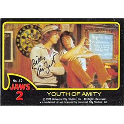 638675 Billy Van Zandt Autographed Poker Card - Jaws 2 - 1978 Universal Studios No.12