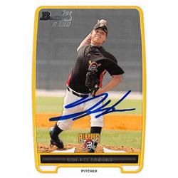653340 Luis Heredia Autographed Baseball Card - Pittsburgh Pirates - 2012 Bowman 1st Rookie No.BP70