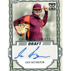 653354 Ian Seymour Autographed Baseball Card - Virginia Tech Hokies, Tampa Bay Rays - 2020 Leaf Ultimate Draft Rookie RC No.BAIS1