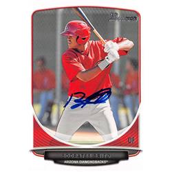 653364 Socrates Brito Autographed Baseball Card - Arizona Diamondbacks - 2013 Bowman Rookie No.BP62