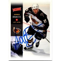 653845 Andrew Brunette Autographed Hockey Card - Atlanta Thrashers, FT - 2000 Upper Deck Victory No.10