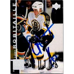 654226 Randy Robitaille Autographed Hockey Card - Boston Bruins, FT - 1997 Upper Deck No.182