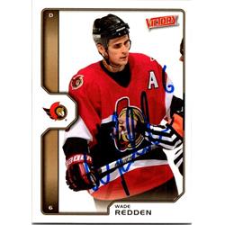 654336 Wade Redden Autographed Hockey Card - Ottawa Senators, FT - 2002 Upper Deck Victory No.151
