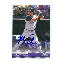 585575 Matt Kata Autographed Baseball Card - Arizona Diamondbacks - Signed 2004 Donruss Rated Rookie No.47