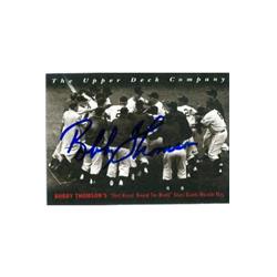 585643 Bobby Thomson Autographed Baseball Card - New York Giants - 1994 Upper Deck No.16 BAT