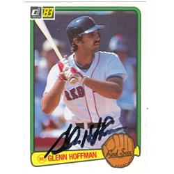 586020 Glenn Hoffman Autographed Baseball Card - Boston Red Sox - 1983 Donruss No.282