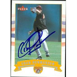 586043 Chad Hermansen Autographed Baseball Card - Pittsburgh Pirates - 2002 Fleer No.147