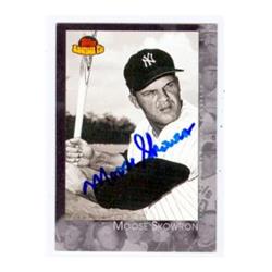 586142 Moose Skowron Autographed Baseball Card - New York Yankees - 2001 Topps American Pie No.62