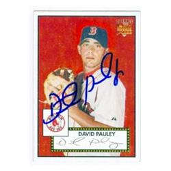 586150 David Pauley Autographed Baseball Card - Boston Red Sox - 2006 Topps 52 No.5