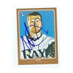 586168 Wade Davis Autographed Baseball Card - Tampa Bay Rays - 2010 Topps 206 No.181