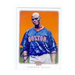 586213 Mike Cameron Autographed Baseball Card - Boston Red Sox - 2010 Topps 206 No.132