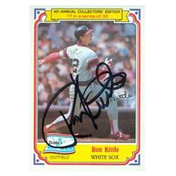 586216 Ron Kittle Autographed Baseball Card - Chicago White Sox - 1984 Topps Drakes Big Hitters No.17