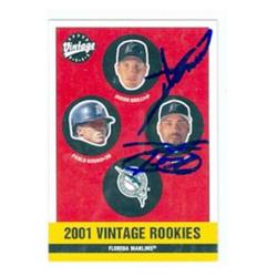 586297 Ramon Castro & Jason Gilli Autographed Baseball Card - 2001 Upper Deck Vintage No.364