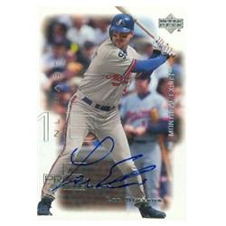 586299 Lee Stevens Autographed Baseball Card - Montreal Expos - 2000 Fleer Ultra No.184