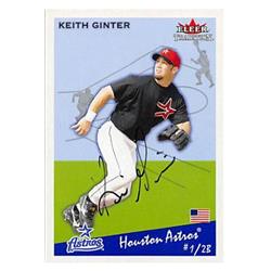 586491 Keith Ginter Autographed Baseball Card - Houston Astros - 2002 Fleer Tradition No.262