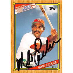 586961 Mike Easler Autographed Baseball Card - 1989 Topps Senior League No.80 - West Palm Beach Tropics 67 -  Autograph Warehouse