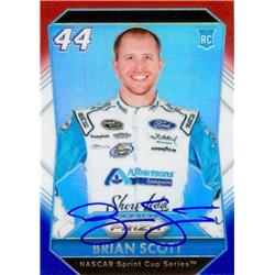 587312 Brian Scott Autographed Trading Card - Auto Racing, Nascar, SC - 2016 Panini Prizm Rookie Refractor No.38 -  Autograph Warehouse