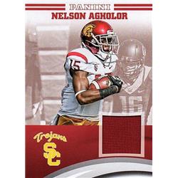 Nelson Agholor Player Worn Jersey Patch Football Card - USC Trojans - 2015 Panini Team Collection No.NA-USC