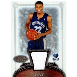 Picture of Autograph Warehouse 587579 Rudy Gay Player Worn Jersey Patch Basketball Card - Memphis Grizzlies - 2007 Bowman Sterling No.55