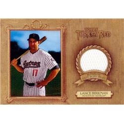587660 Lance Berkman Player Worn Jersey Patch Baseball Card - Houston Astros - 2007 Topps Turkey Red No.TRRLB