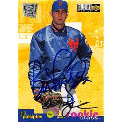 618988 Bill Pulsipher Autographed Baseball Card - New York Mets, SC - 1994 Upper Deck Rookie Class No.4