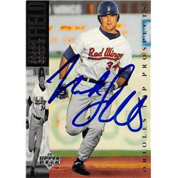 619032 Mark Smith Autographed Baseball Card - Baltimore Orioles, Rochester Red Wings, SC - 1993 Upper Deck Top Prospects No.232