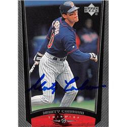 Marty Cordova Autographed Baseball Card - Minnesota Twins - 1999 Upper Deck No.416