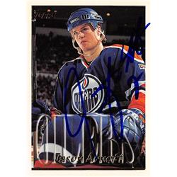 620270 Jason Arnott Autographed Hockey Card - Edmonton Oilers, SC - 1995 Topps No.340 -  Autograph Warehouse