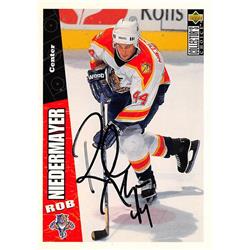 Rob Niedermayer Autographed Hockey Card - Florida Panthers, 67 - 1996 Upper Deck No.103