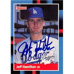 621220 Jeff Hamilton Autographed Baseball Card - Los Angeles Dodgers, 67 - 1988 Donruss No.525