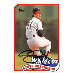 621673 Steve Rosenberg Autographed Baseball Card - Chicago White Sox - 1989 Topps No.616