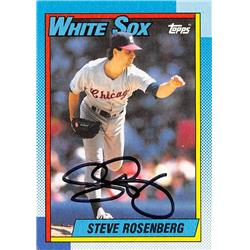 621674 Steve Rosenberg Autographed Baseball Card - Chicago White Sox - 1990 Topps No.379
