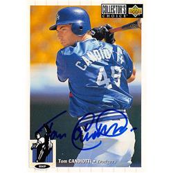 626538 Tom Candiotti Autographed Baseball Card - Los Angeles Dodgers - 1994 Upper Deck No.402