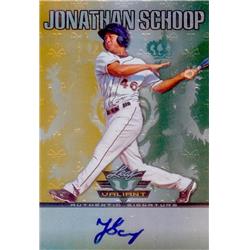 637335 Jonathan Schoop Autographed Baseball Card - Baltimore Orioles - 2011 Leaf Valiant Rookie Refractor No.VAJS1