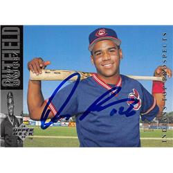 637738 Omar Ramirez Autographed Baseball Card - Cleveland Indians - 1993 Upper Deck Top Prospect Rookie No.172