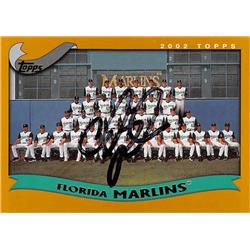 637807 Chris Aguila Autographed Baseball Card - Florida Marlins - 2002 Topps Team No.652