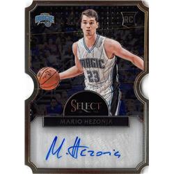 Mario Hezonja Autographed Basketball Card - Orlando Magic - 2016 Panini Select Die Cut Rookie No.6 LE 16-60