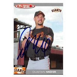 650862 Dustan Mohr Autographed Baseball Card - San Francisco Giants, FT - 2004 Topps Total No.774