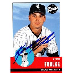 650974 Kieth Foulke Autographed Baseball Card - Chicago White Sox, FT - 2001 Upper Deck Vintage No.145