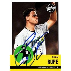 651046 Ryan Rupe Autographed Baseball Card - Tampa Bay Devils Rays, FT - 2001 Upper Deck Vintage No.44