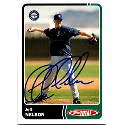 651195 Jeff Nelson Autographed Baseball Card - Seattle Mariners, FT - 2003 Topps Total No.435
