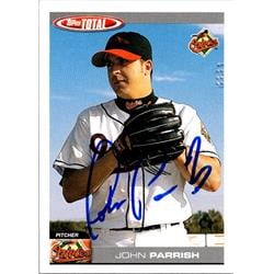 651226 John Parrish Autographed Baseball Card - Baltimore Orioles, FT - 2004 Topps Total No.93