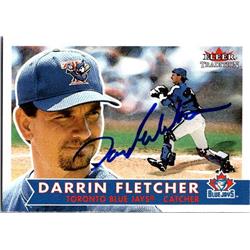 651393 Darrin Fletcher Autographed Baseball Card - Toronto Blue Jays, FT - 2001 Fleer Tradition No.235