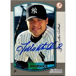 651494 Jake Westbrook Autographed Baseball Card - New York Yankees, FT - 2000 Bowman No.231
