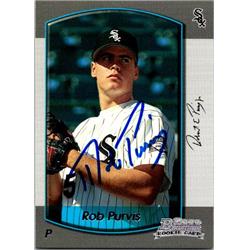 651547 Rob Purvis Autographed Baseball Card - Chicago White Sox, FT - 2000 Bowman No.232