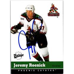 651815 Jeremy Roenick Autographed Hockey Card - Phoenix Coyotes, FT - 2000 Upper Deck Vintage No.273