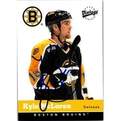 651828 Kyle Mclaren Autographed Hockey Card - Boston Bruins, FT - 2000 Upper Deck Vintage No.27