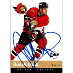 651893 Radek Bonk Autographed Hockey Card - Ottawa Senators, FT - 2000 Upper Deck Vintage No.248