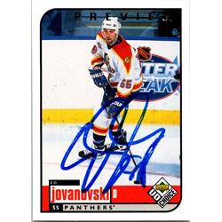 652406 Ed Jovanovski Autographed Hockey Card - Florida Panthers, FT - 1998 Upper Deck Choice No.91